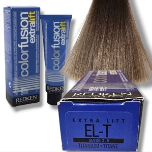 Redken Color Fusion Extra Lift Permanent Hair Color EL-T Titanium 2 oz